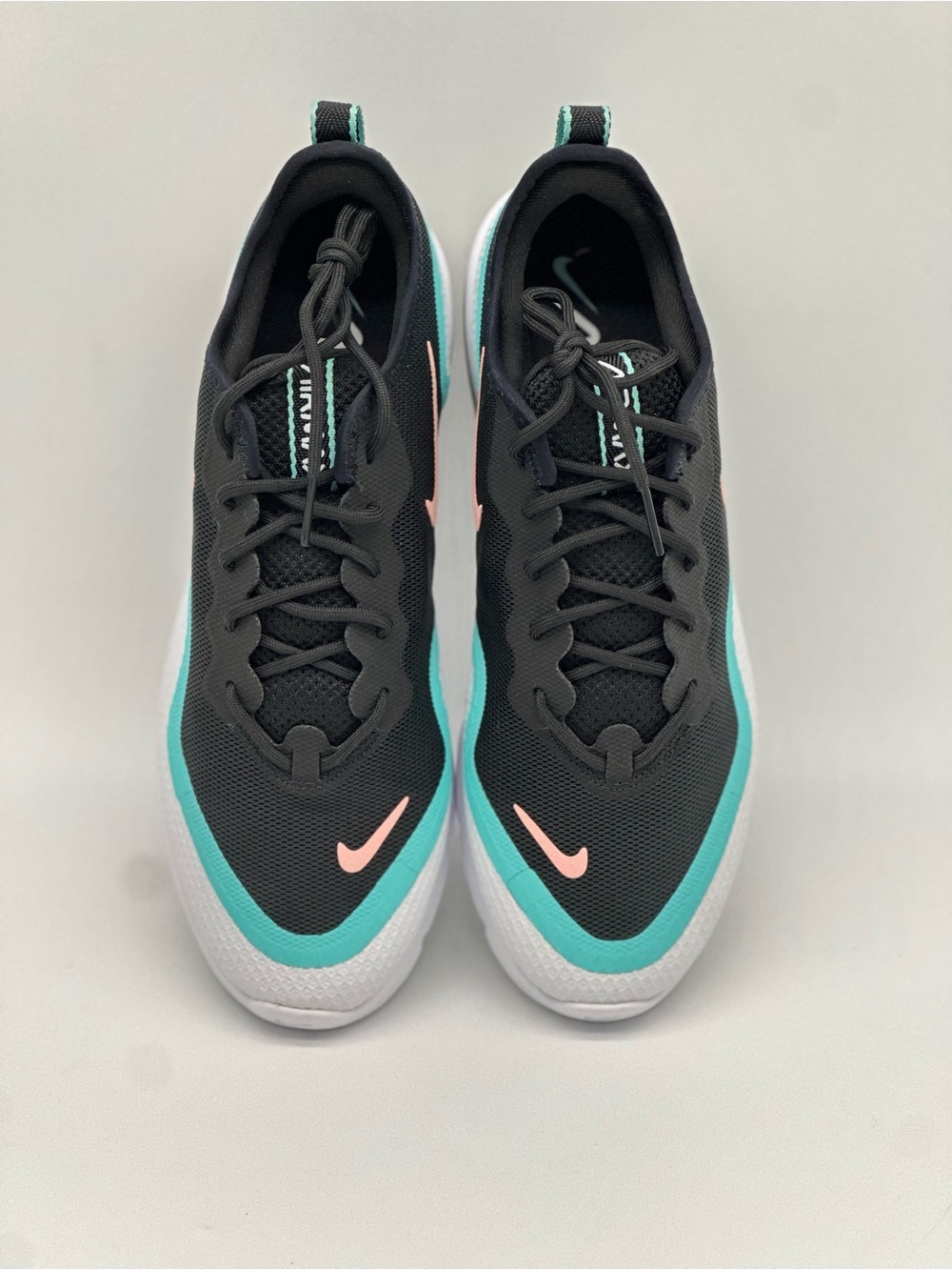 Nike Women’s Black Turquoise Pink Air Max-Style Sneakers - Picture 2 of 10